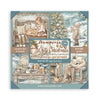 Stamperia WHITE CHRISTMAS 8X8 SINGLE Faced Paper 22 Sheets #SBBSXB27