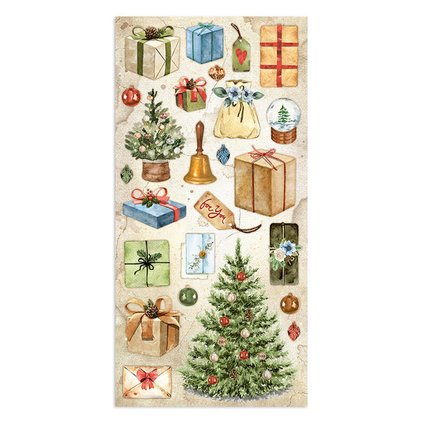 Stamperia ROMANTIC HOME for the HOLIDAYS Collectables 6x12 Scrapbook Paper 10 Sheets #SBBV20