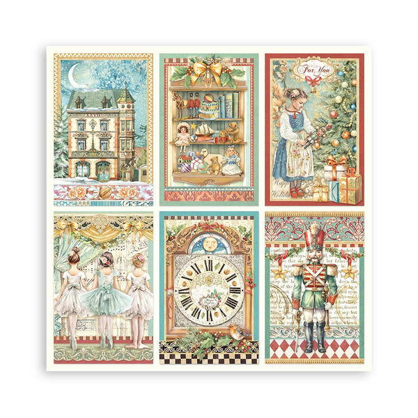 Stamperia Christmas THE NUTCRACKER 12x12 Single Sided Scrapbook Paper 22 pcs #SBBXLB16