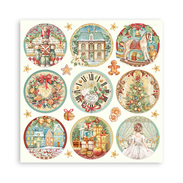 Stamperia Christmas THE NUTCRACKER 12x12 Single Sided Scrapbook Paper 22 pcs #SBBXLB16