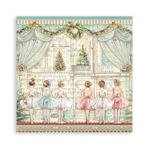 Stamperia Christmas THE NUTCRACKER 12x12 Single Sided Scrapbook Paper 22 pcs #SBBXLB16