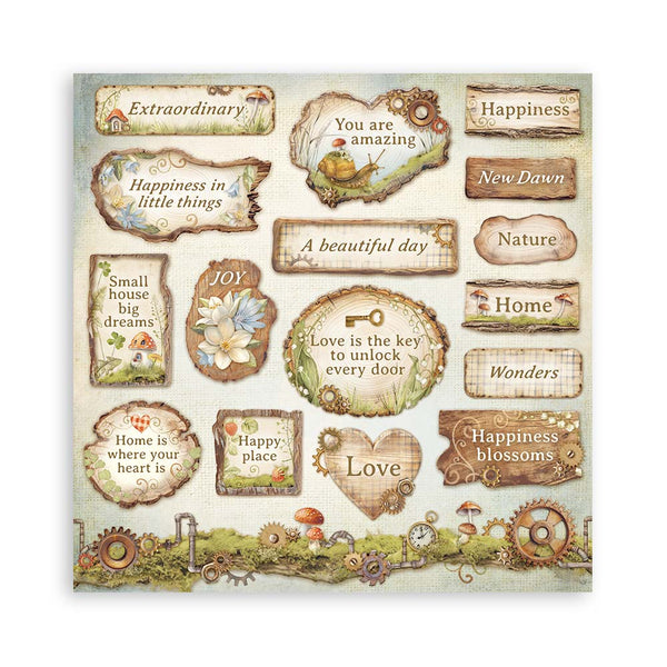 PRE-ORDER Stamperia HIDDEN GROVE 12x12 Single Sided Scrapbook Paper 22 pcs #SBBXLB22