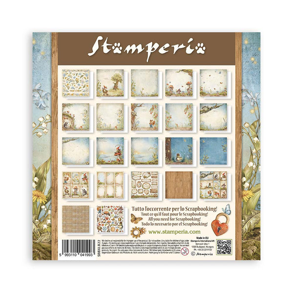 PRE-ORDER Stamperia HIDDEN GROVE 12x12 Single Sided Scrapbook Paper 22 pcs #SBBXLB22