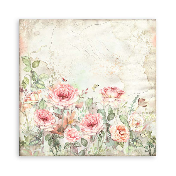 PRE-ORDER Stamperia HOUSE OF ROSES 12x12 Single Sided Scrapbook Paper 22 pcs #SBBXLB23