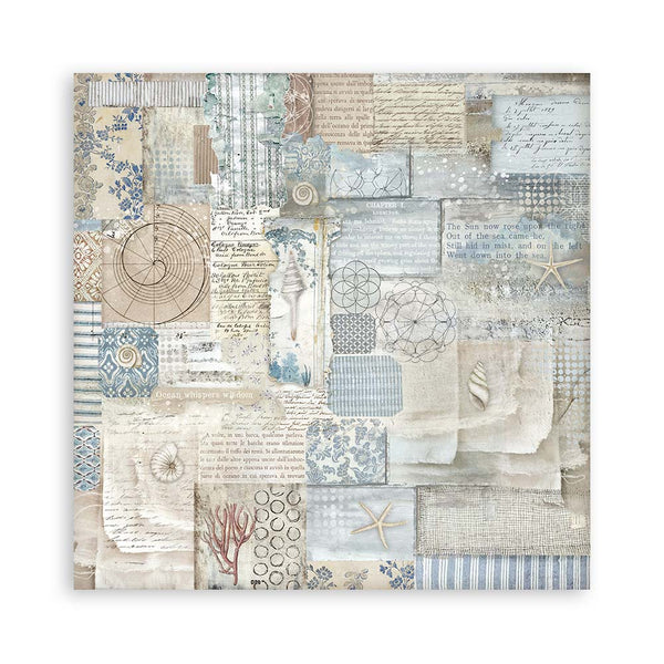 Stamperia SILENT SEA 12x12 Single Sided Scrapbook Paper 22 pcs #SBBXLB24
