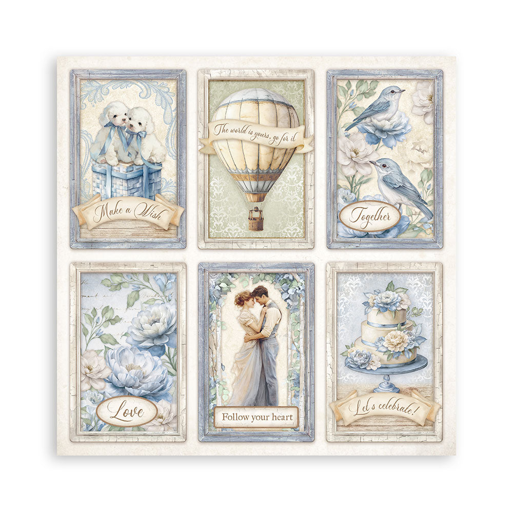 Stamperia TIMELESS 12x12 Single Sided Scrapbook Paper 22 pcs #SBBXLB25