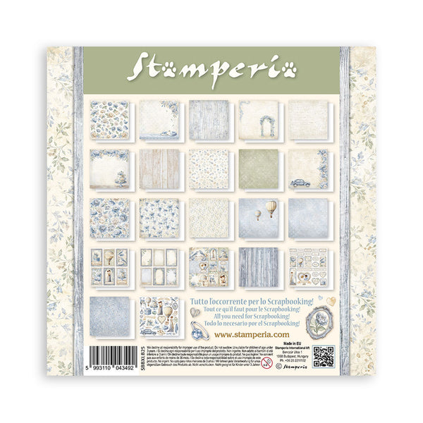 Stamperia TIMELESS 12x12 Single Sided Scrapbook Paper 22 pcs #SBBXLB25