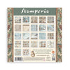 Packaging of Stamperia paper sheets with decorative elements on a white background