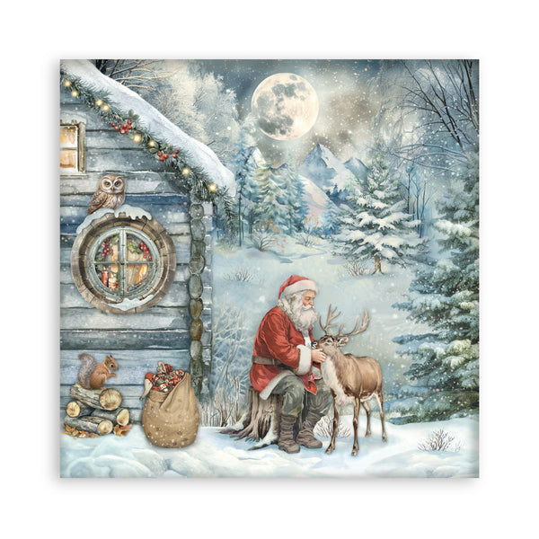 Stamperia THE OWL'S HOUSE CHRISTMAS 12x12 Single Sided Scrapbook Paper 22 pcs #SBBXLB28