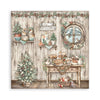 Stamperia THE OWL'S HOUSE CHRISTMAS 12x12 Single Sided Scrapbook Paper 22 pcs #SBBXLB28