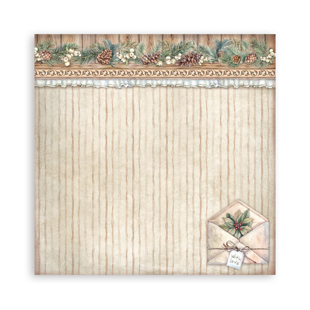 Stamperia THE OWL'S HOUSE CHRISTMAS 12x12 Single Sided Scrapbook Paper 22 pcs #SBBXLB28