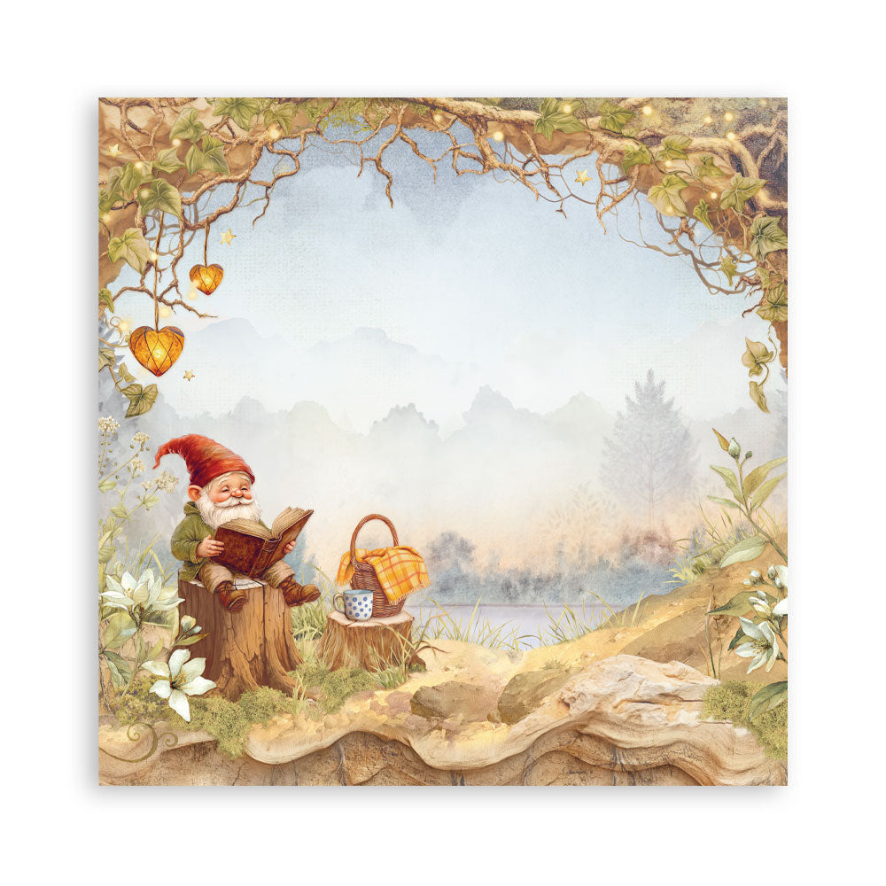 Stamperia WHISPERING WOODS 12x12 Single Sided Scrapbook Paper 22 pcs #SBBXLB29