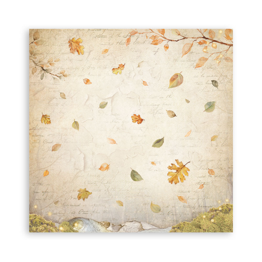 Stamperia WHISPERING WOODS 12x12 Single Sided Scrapbook Paper 22 pcs #SBBXLB29