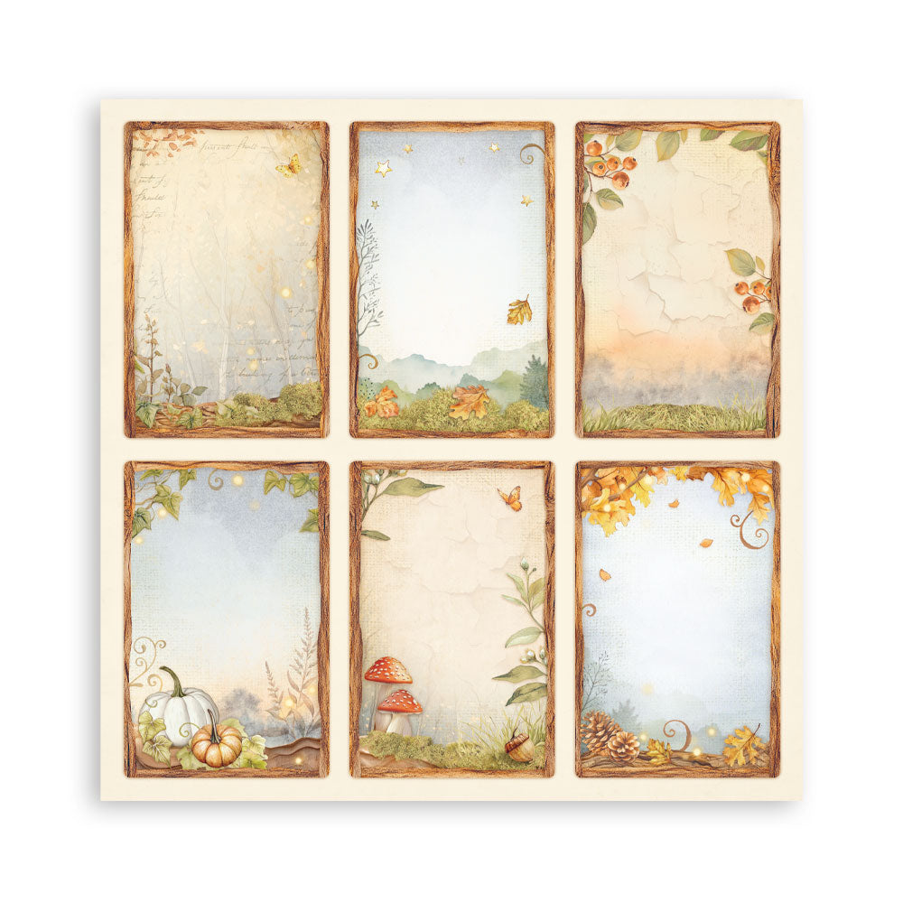 Stamperia WHISPERING WOODS 12x12 Single Sided Scrapbook Paper 22 pcs #SBBXLB29