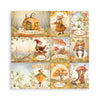 Stamperia WHISPERING WOODS 12x12 Single Sided Scrapbook Paper 22 pcs #SBBXLB29