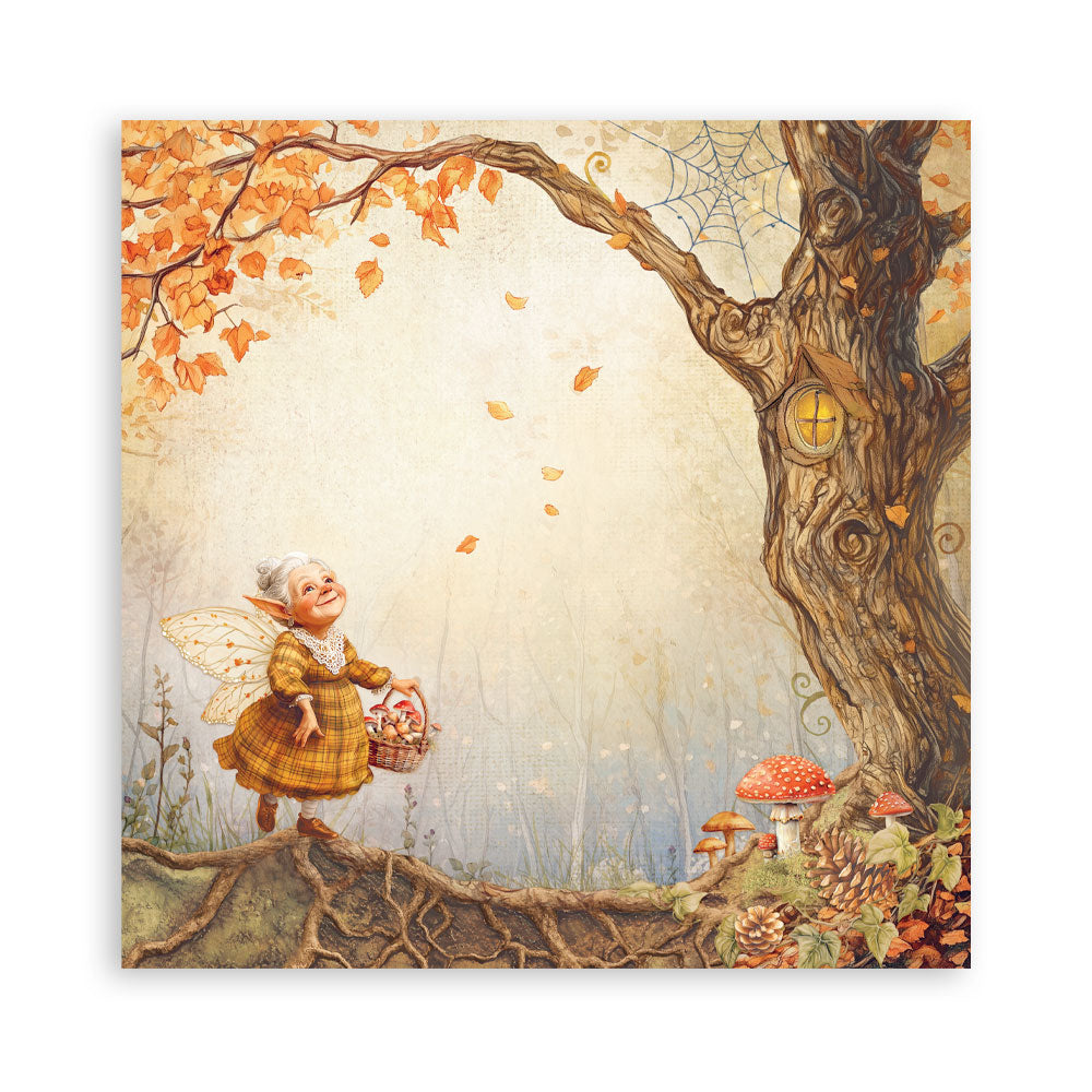 Stamperia WHISPERING WOODS 12x12 Single Sided Scrapbook Paper 22 pcs #SBBXLB29
