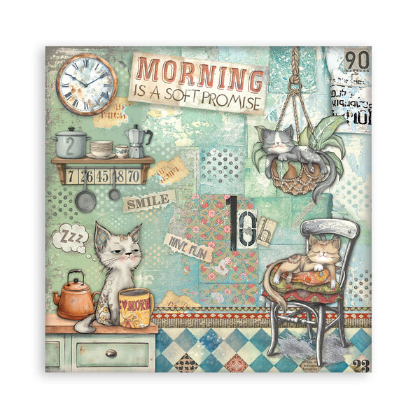 Stamperia FURRY FRIENDS 12x12 Single Sided Scrapbook Paper 22 pcs #SBBXLB30