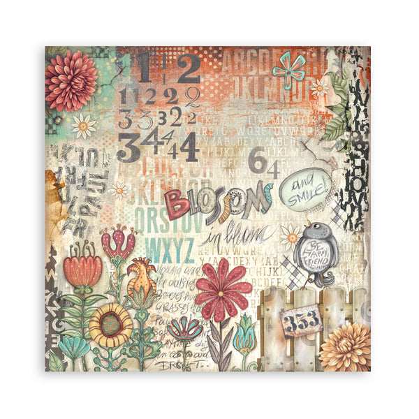 Stamperia FURRY FRIENDS 12x12 Single Sided Scrapbook Paper 22 pcs #SBBXLB30