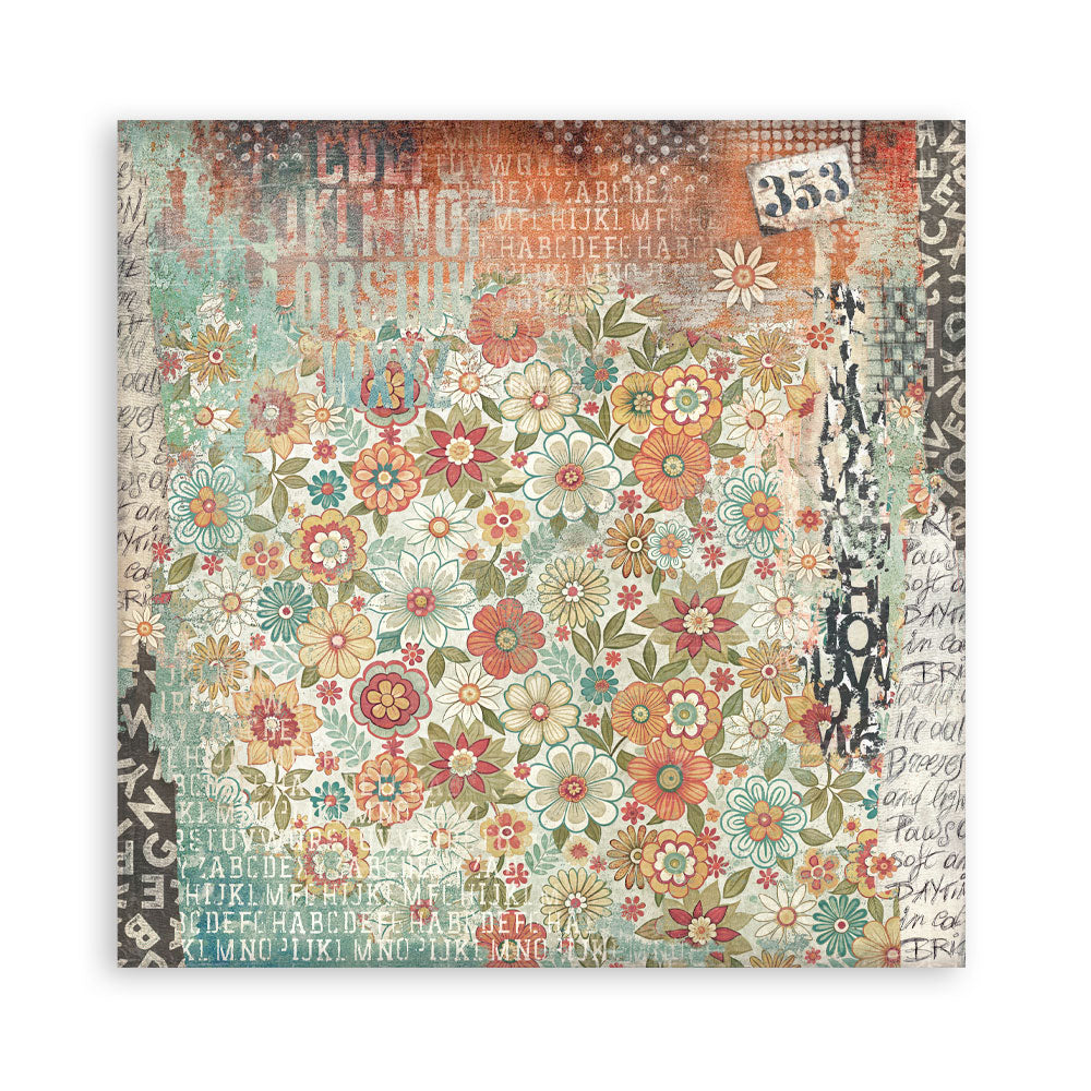 Stamperia FURRY FRIENDS 12x12 Single Sided Scrapbook Paper 22 pcs #SBBXLB30