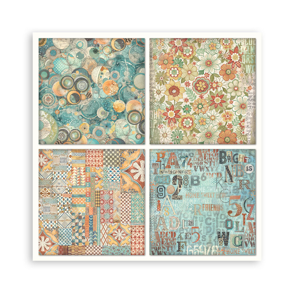 Stamperia FURRY FRIENDS 12x12 Single Sided Scrapbook Paper 22 pcs #SBBXLB30