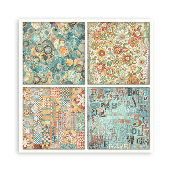 Stamperia FURRY FRIENDS 12x12 Single Sided Scrapbook Paper 22 pcs #SBBXLB30