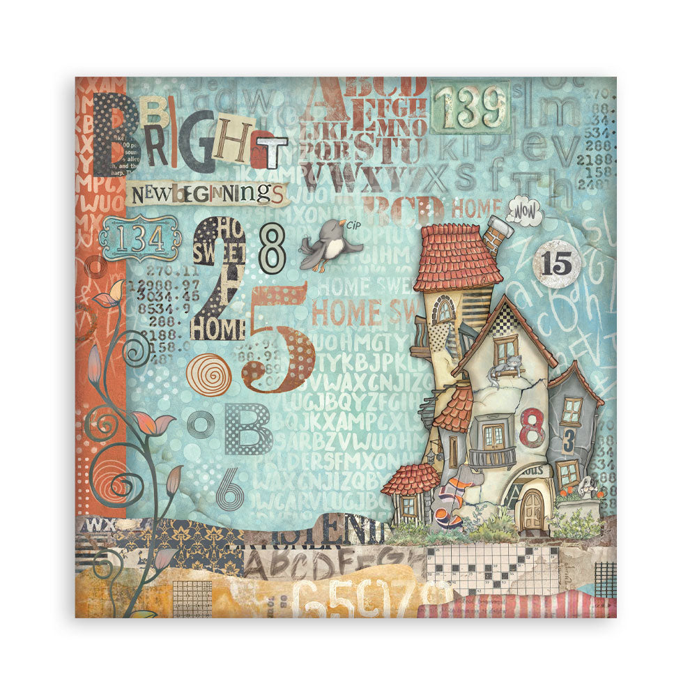 Stamperia FURRY FRIENDS 12x12 Single Sided Scrapbook Paper 22 pcs #SBBXLB30