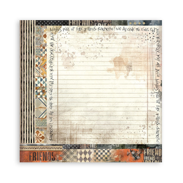 Stamperia FURRY FRIENDS 12x12 Single Sided Scrapbook Paper 22 pcs #SBBXLB30