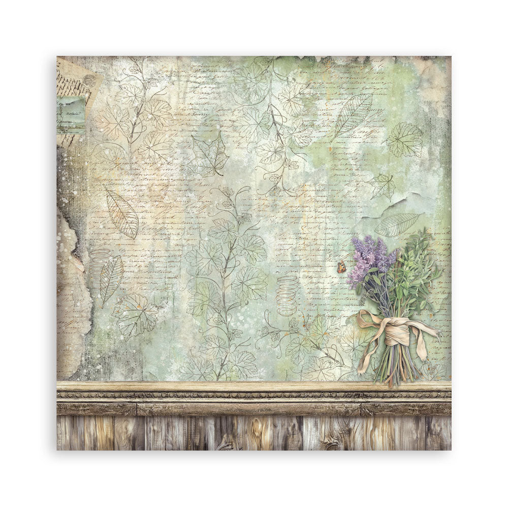 Stamperia HERBARIUM SILVAE 12x12 Single Sided Scrapbook Paper 22 pcs #SBBXLB32