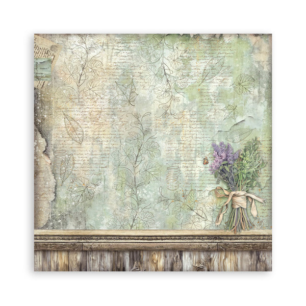 Stamperia HERBARIUM SILVAE 12x12 Single Sided Scrapbook Paper 22 pcs #SBBXLB32