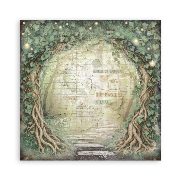 Stamperia HERBARIUM SILVAE 12x12 Single Sided Scrapbook Paper 22 pcs #SBBXLB32