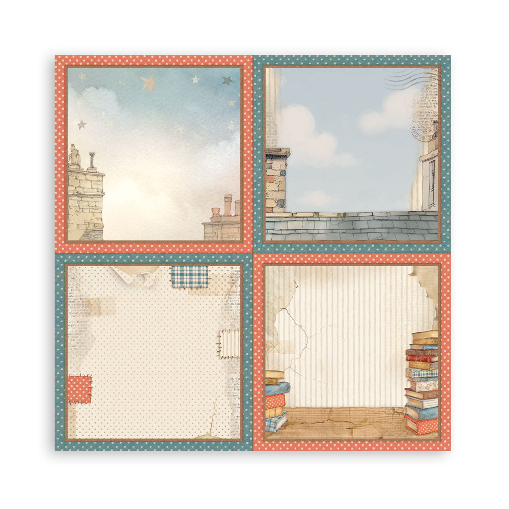 Stamperia FAMILY 12x12 Single Sided Scrapbook Paper 22 pcs #SBBXLB33