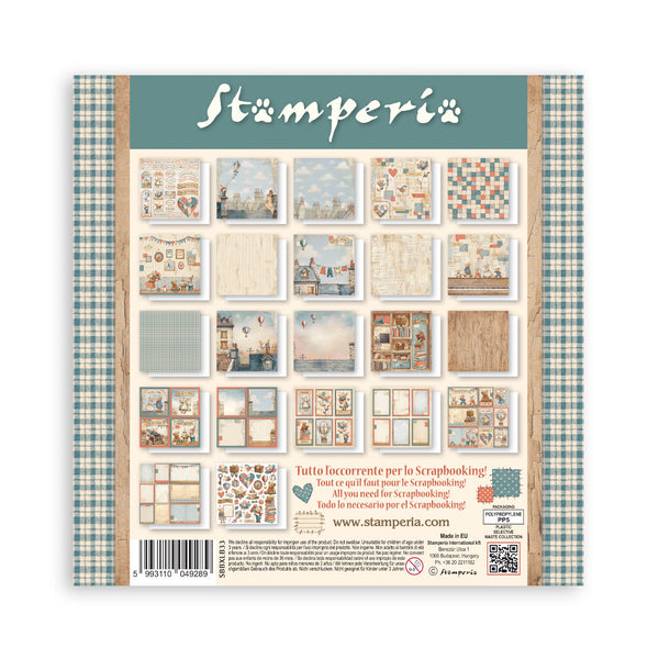 Stamperia FAMILY 12x12 Single Sided Scrapbook Paper 22 pcs #SBBXLB33