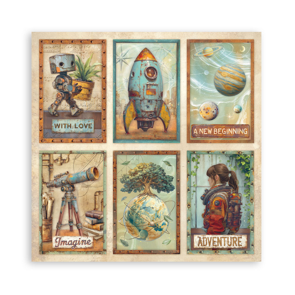 Stamperia A NEW BEGINNING 12x12 Single Sided Scrapbook Paper 22 pcs #SBBXLB35