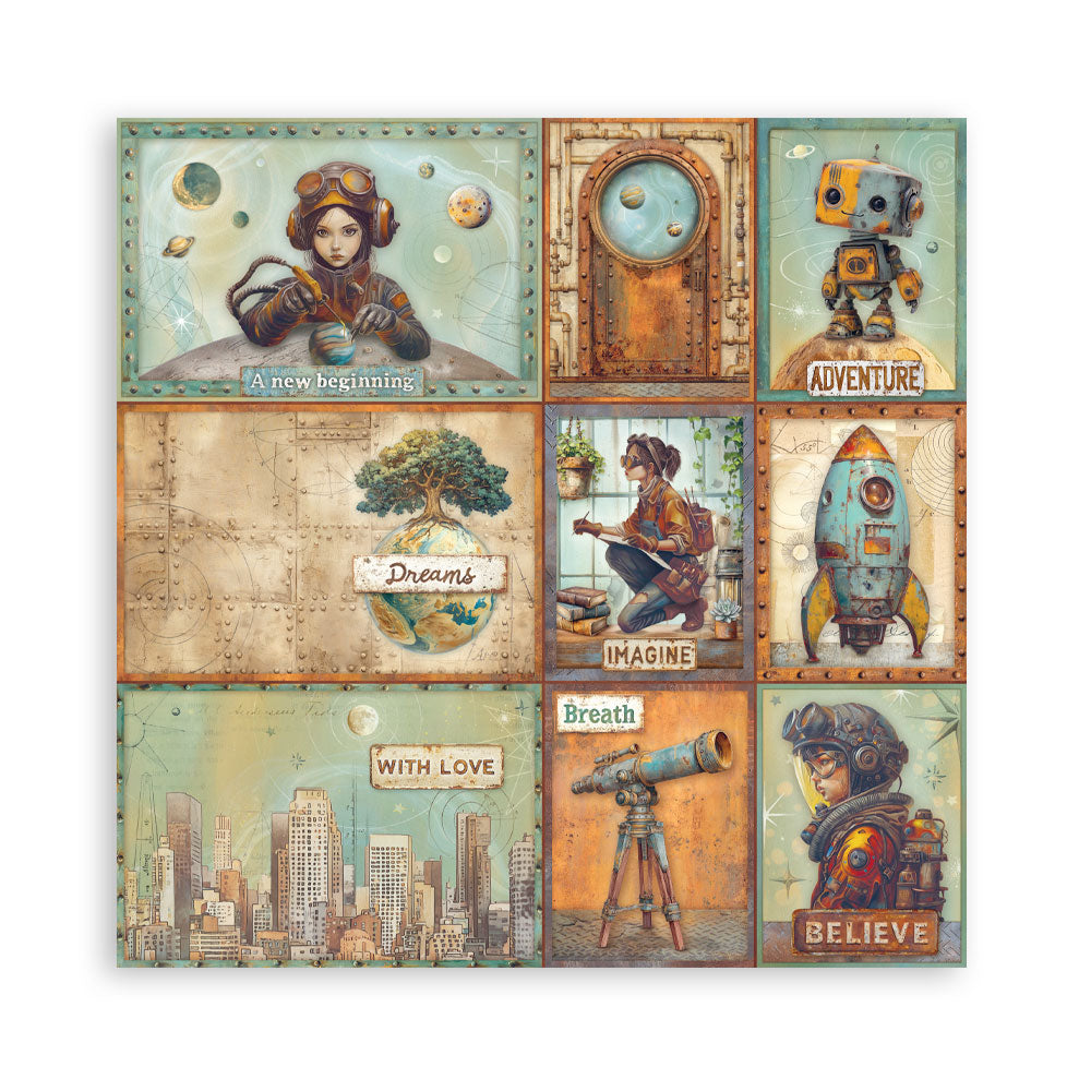 Stamperia A NEW BEGINNING 12x12 Single Sided Scrapbook Paper 22 pcs #SBBXLB35