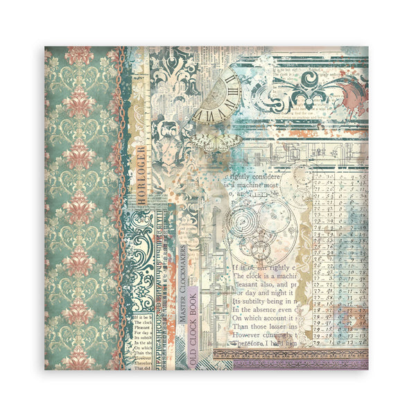 Stamperia GARDENS OF TIME 12x12 Single Sided Scrapbook Paper 22 pcs #SBBXLB36
