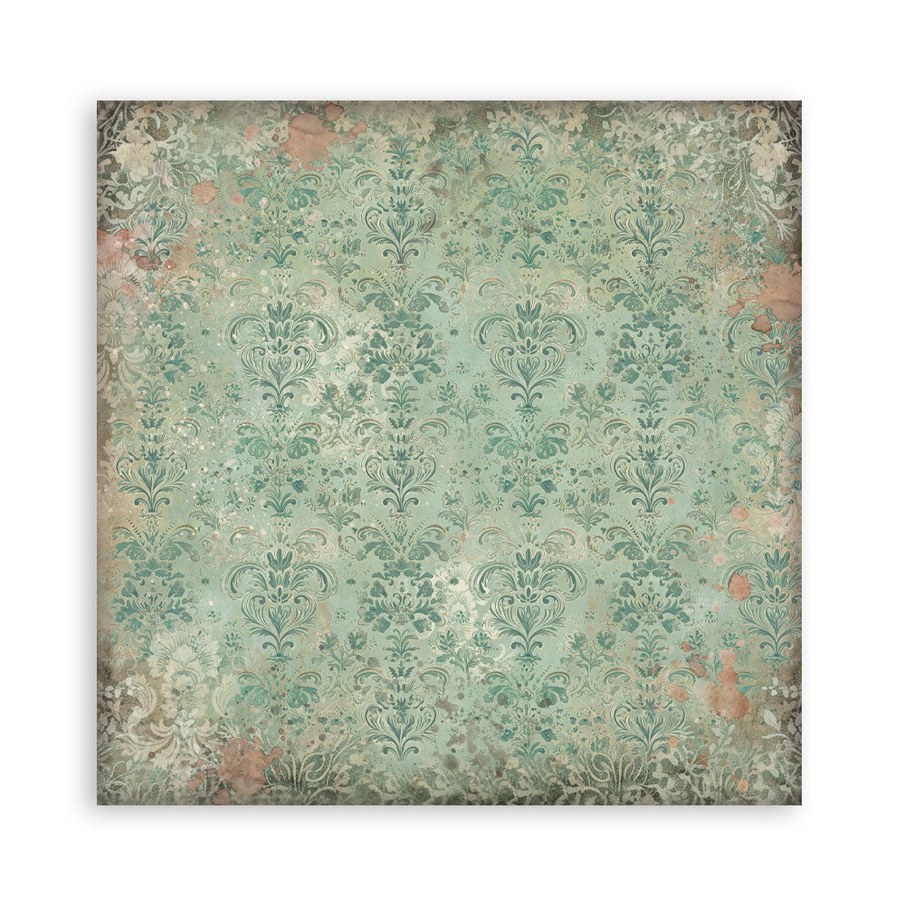 Stamperia GARDENS OF TIME 12x12 Single Sided Scrapbook Paper 22 pcs #SBBXLB36