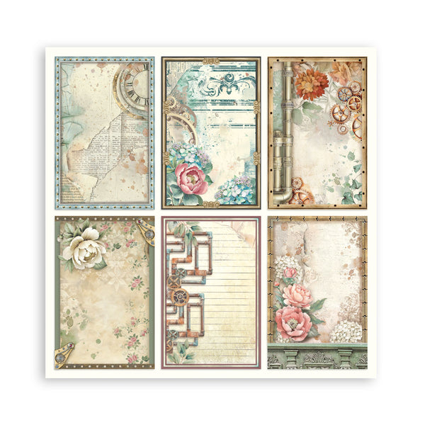 Stamperia GARDENS OF TIME 12x12 Single Sided Scrapbook Paper 22 pcs #SBBXLB36