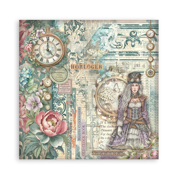 Stamperia GARDENS OF TIME 12x12 Single Sided Scrapbook Paper 22 pcs #SBBXLB36