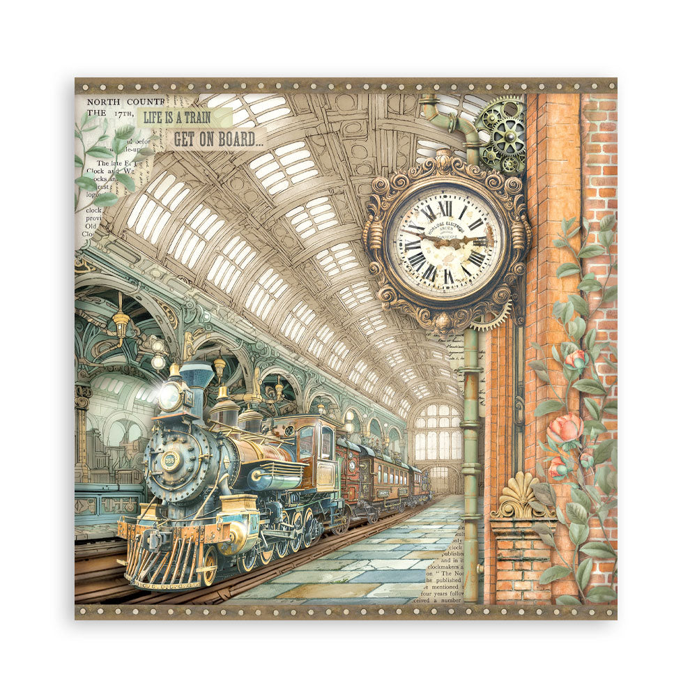 Stamperia GARDENS OF TIME 12x12 Single Sided Scrapbook Paper 22 pcs #SBBXLB36