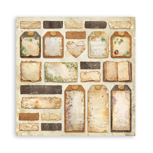 Stamperia ALL AROUND 12x12 Single Sided Scrapbook Paper 22 pcs #SBBXLB37