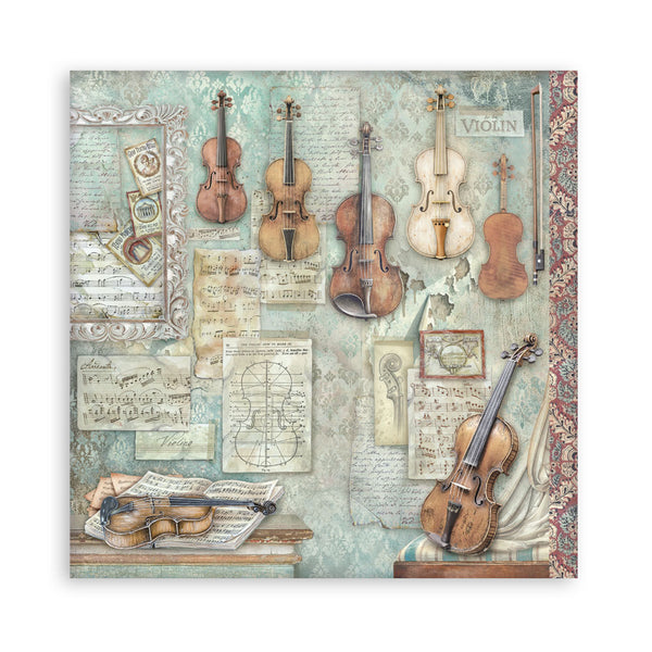 Stamperia SYMPHONY 12x12 Single Sided Scrapbook Paper 22 pcs #SBBXLB38