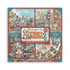Stamperia FURRY FRIENDS 2 - 12x12 Single Sided Scrapbook Paper 22 pcs #SBBXLB41