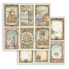 Stamperia SIR VAGABOND Aviator 6x6 Double Faced Paper 10 PCS + Bonus #SBBXS18