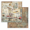 Stamperia SIR VAGABOND Aviator 6x6 Double Faced Paper 10 PCS + Bonus #SBBXS18