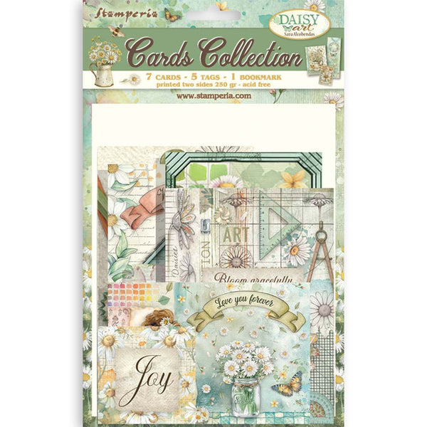 Stamperia Daisy Art Cards Collection packaging with floral and nature-themed design.