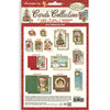 Stamperia CLASSIC CHRISTMAS - CARDS Collection Ephemera #SBCARD45
