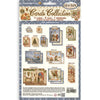 Stamperia SILENT NIGHT - Christmas - CARDS Collection Ephemera #SBCARD48