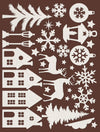 Stamperia All You Need for CHRISTMAS Art Paper Shapes Laser Cuts Paintable #SBCU002