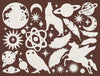 Stamperia COSMOS Art Paper Shapes Laser Cuts Paintable #SBCU005