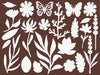Stamperia FLOWERS AND POEMS Art Paper Shapes Laser Cuts Paintable #SBCU006